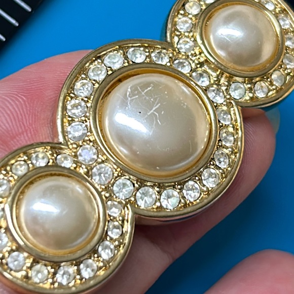 🖤SWAROVSKI💕S.A.L©️ crystal Pearl brooch - Picture 3 of 9